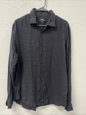 Rodd & Gunn Gray Black Check Casual Button-Down Shirt